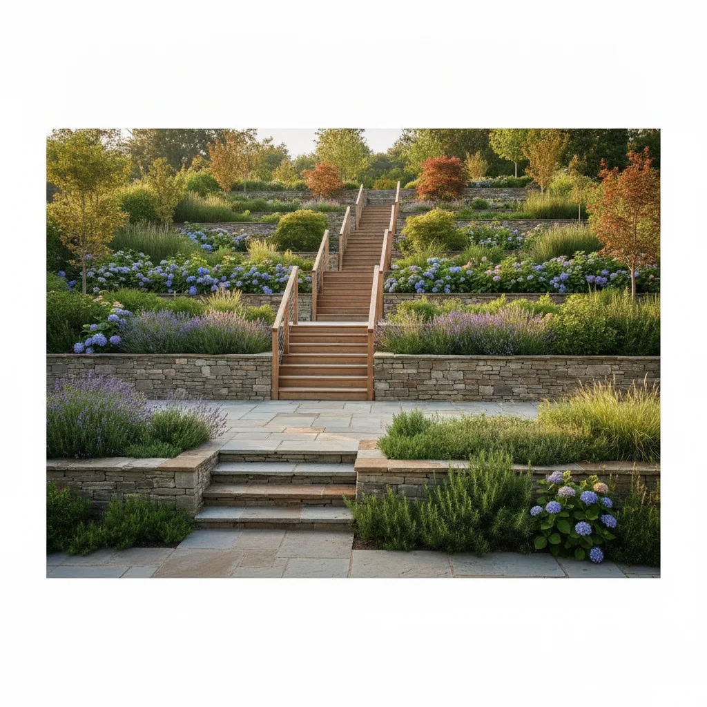 Jardin en pente aménagement | Solutions pro idées & JARDINS