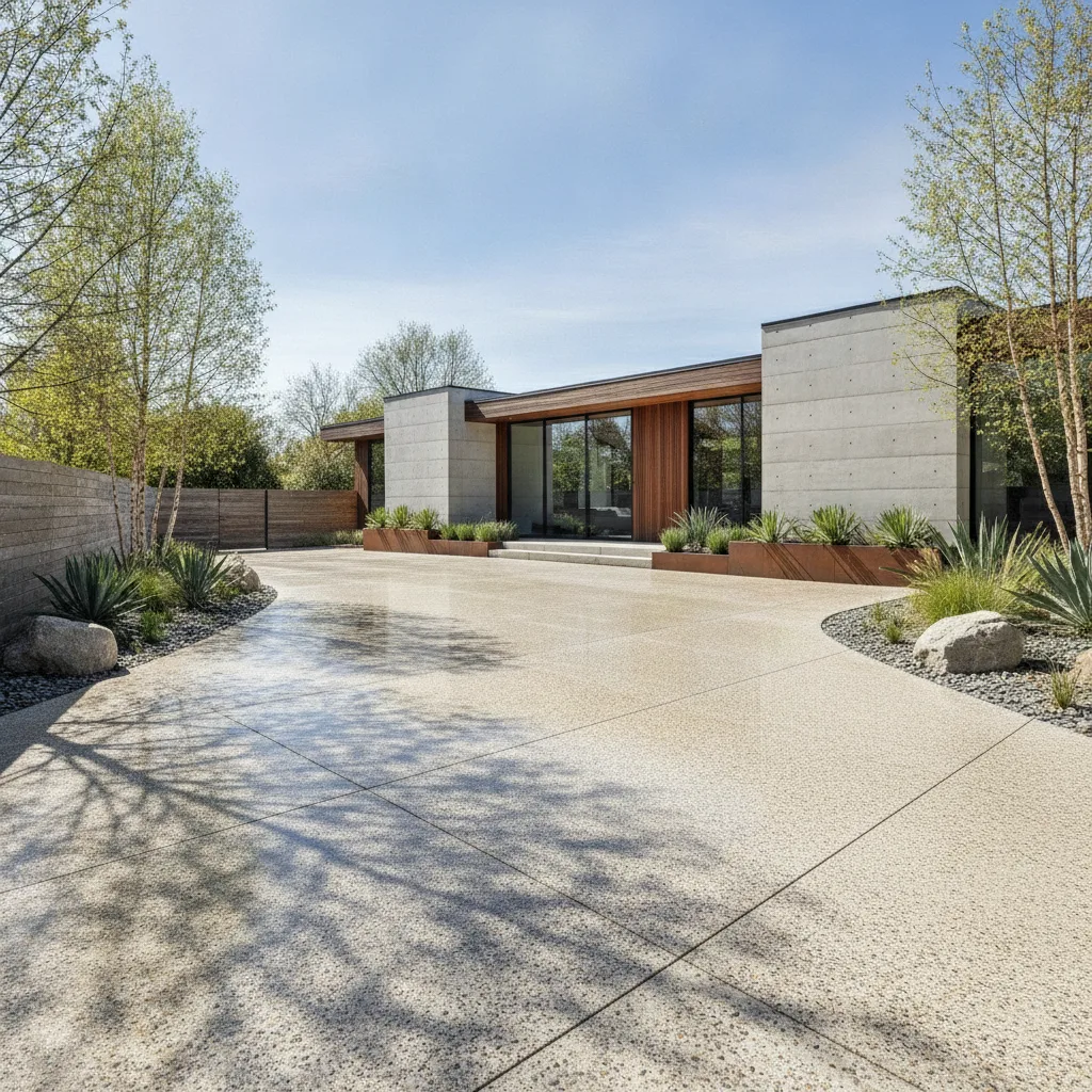 Béton désactivé extérieur – prix, pose et entretien