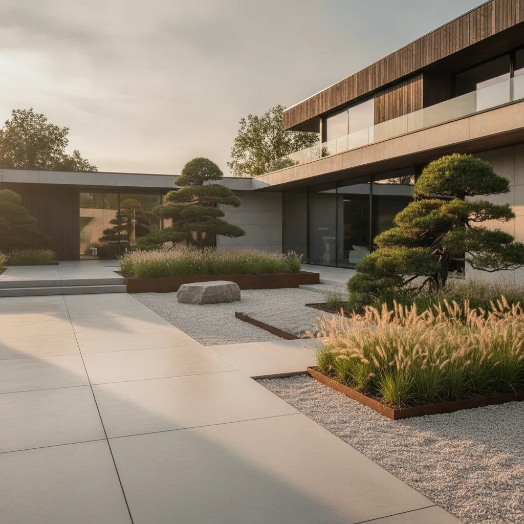 Jardin minimaliste design extérieur, le guide 2026