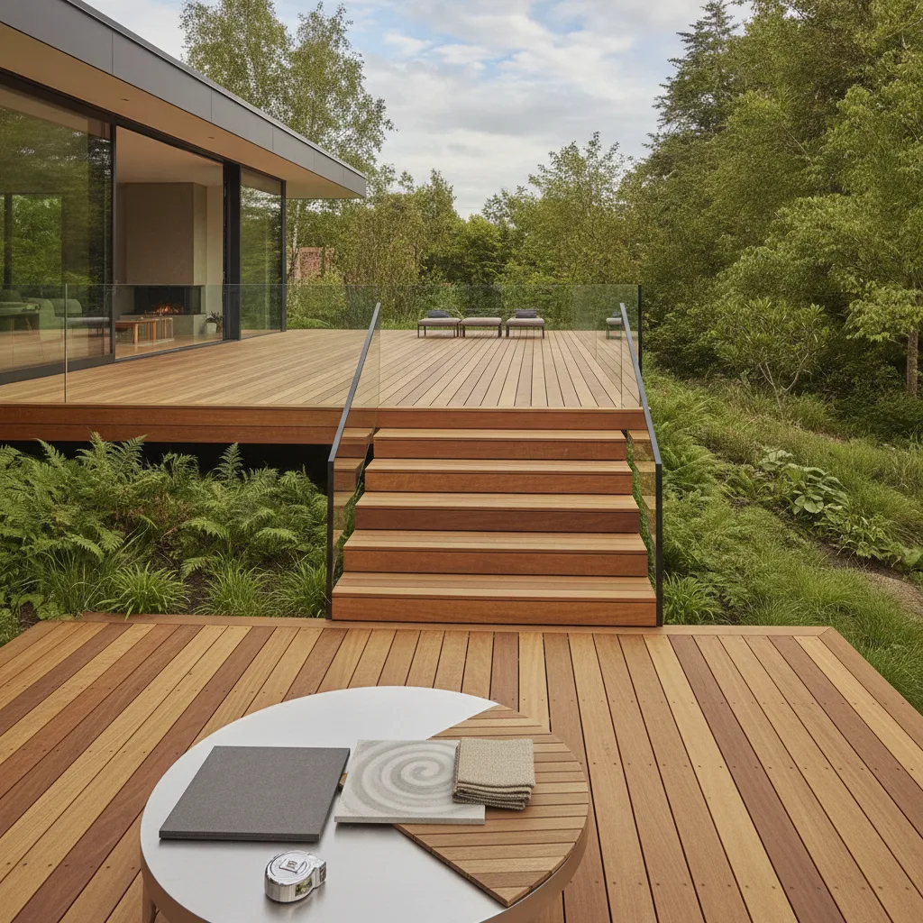 Terrasse surélevée de jardin, prix, matériaux et pose